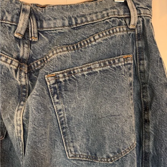 Good American Good Extreme Barrel Jeans High Rise Loose Fit Size 8 / 29 - Picture 8 of 9